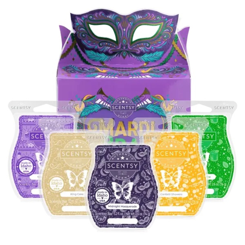 Scentsy Mardi Gras Collection Bundle 💚💜💛